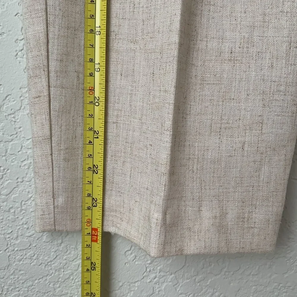 Briggs New York Cream Chinos with Elastic Waistband Pockets Pants Size 16P